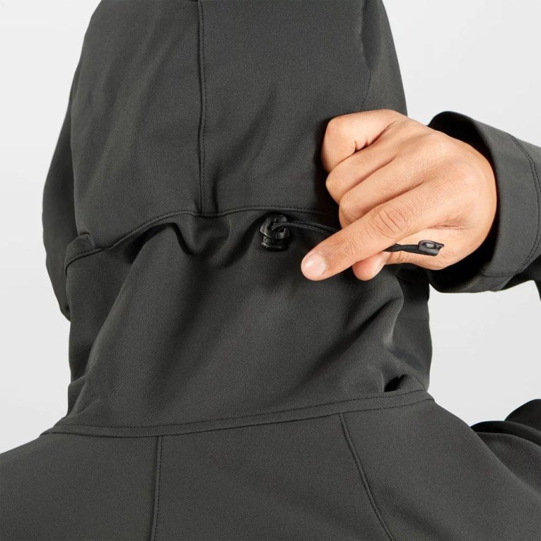 Chaquetas Salomon Outpeak Softshell Full Zip Hombre Negros | MX SQOK813